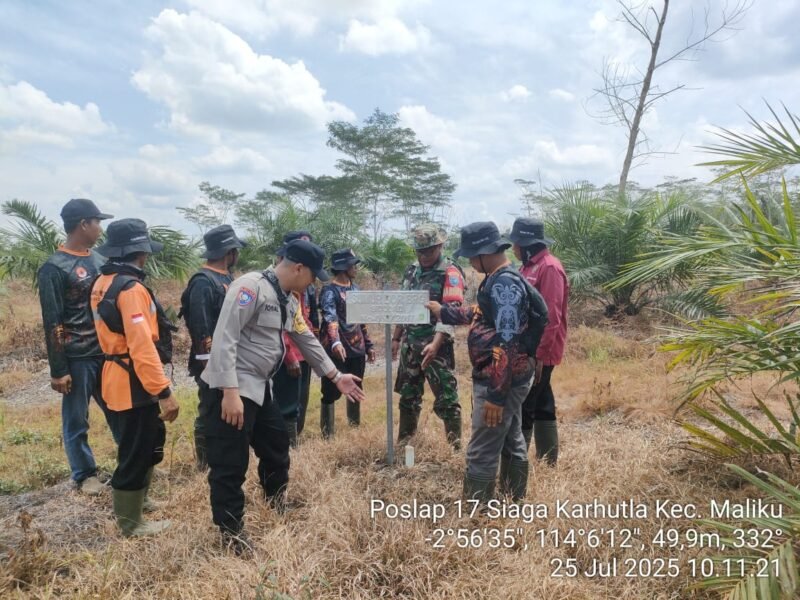 Polsek Maliku Rutin Cek Kondisi Sumur Bor dilokasi Rawan Karhutla.