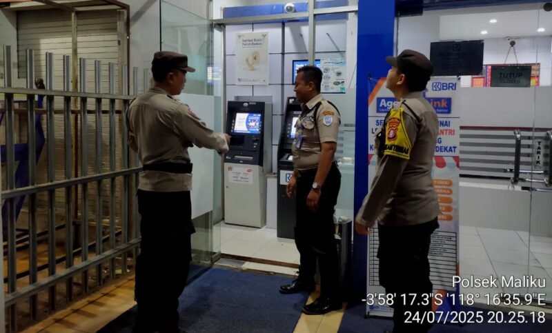 Polsek Maliku Cegah Potensi Gangguan Kamtibmas dengan Konsisten Laksanakan Patroli Malam.