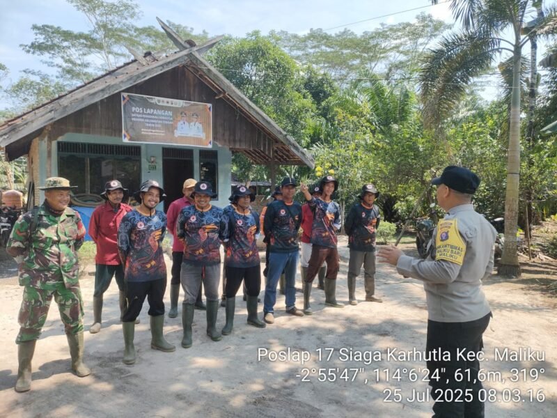 Apel Kesiapan Kegiatan Patroli Terpadu di Wilkum Polsek Maliku.