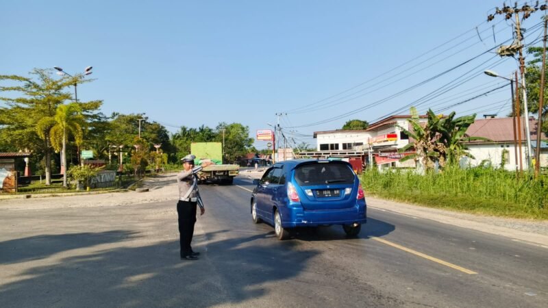 Satlantas Polres Pulang Pisau Gelar Patroli Daerah Rawan Pelanggaran dan Laka Lantas