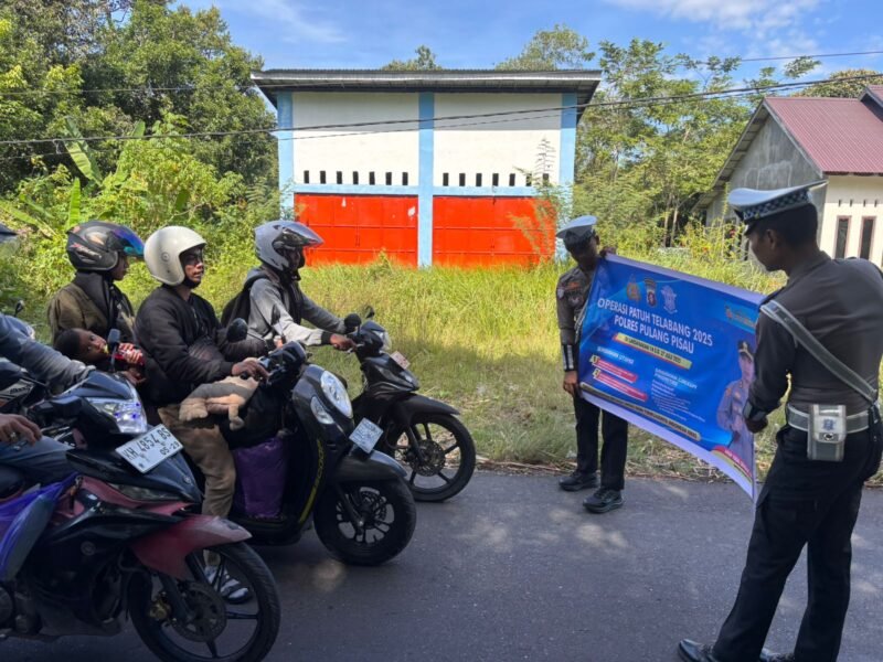 Hari Ke-12 Ops Patuh, Satlantas Polres Pulang Pisau Gencarkan Sosialisasi Edukasi Masyarakat