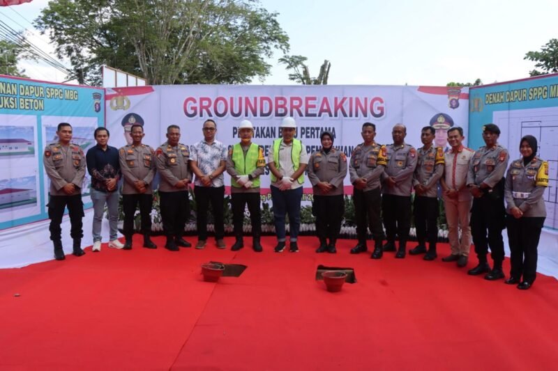 Kapolres Pulang Pisau Letakkan Batu Pertama Pembangunan Gedung SPPG sebagai Komitmen Dukung Ketahanan Gizi dan Pangan