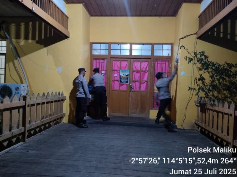 Polsek Maliku Laksanakan Patroli Malam dilingkungan Obyek Vital Wilayah Hukumnya