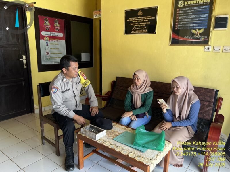Polsek Kahayan Kuala lakukan sosialisasi kepada warga terkait Tindak Pidana Perdagangan Orang