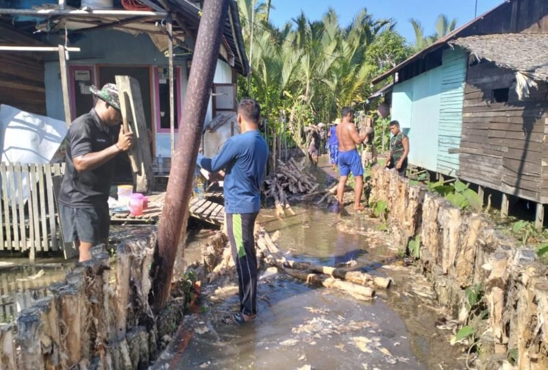Sinergi TNI dan Rakyat Warnai TMMD ke-125 Kodim 1007/Banjarmasin di Mantuil