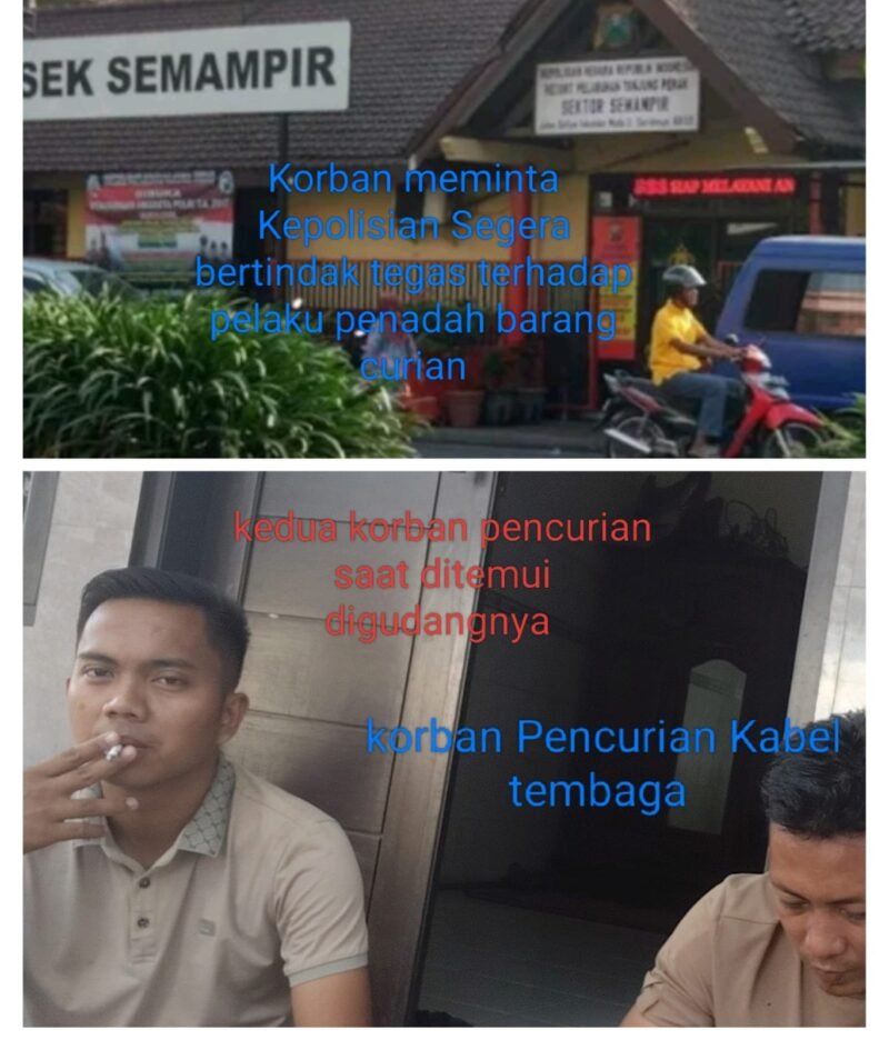 Korban Pencurian Tembaga Desak Polisi Segera Proses & Tangkap Fauzen Sebagai Penadah