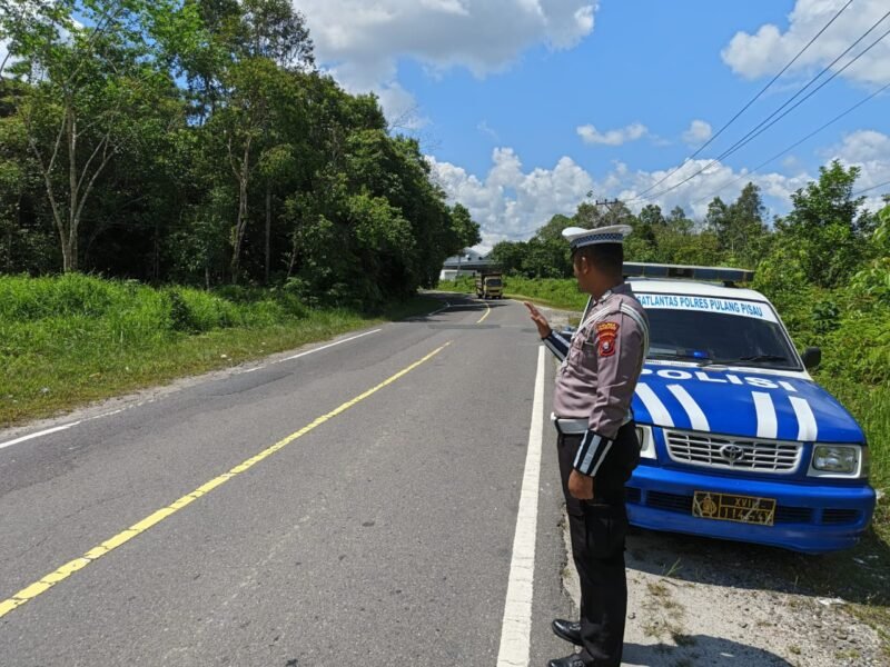 Satlantas Polres Pulang Pisau Gelar Patroli Daerah Rawan Pelanggaran dan Laka Lantas