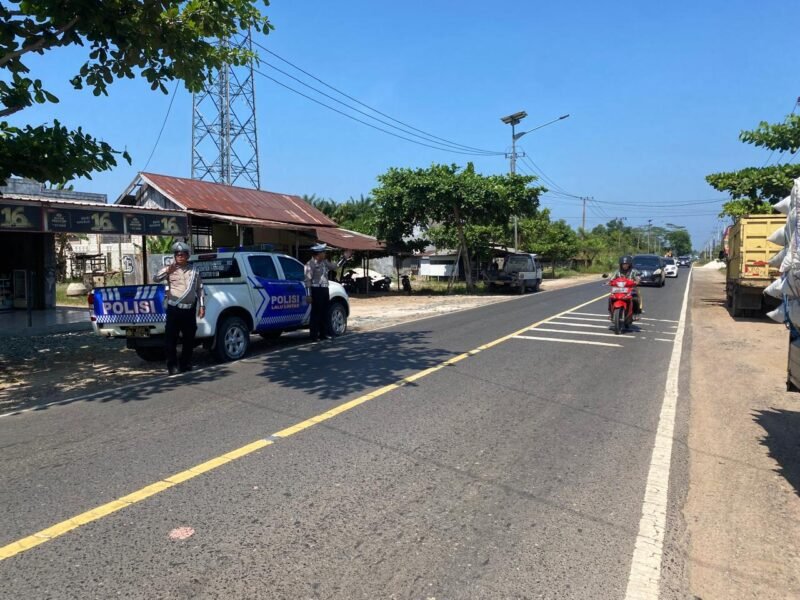 Satlantas Polres Pulang Pisau Laksanakan Patroli Daerah Rawan Pelanggaran dan Laka Lantas