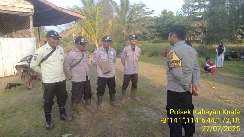Polsek Kahayan Kuala melaksanakan giat Binluh himbauan tentang larangan Narkoba di wilayah kecamatan Kahayan Kuala