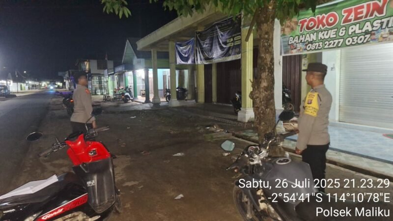 Kegiatan Patroli Malam Polsek Maliku untuk Kamtibmas Kondusif