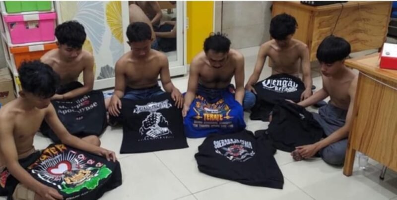 9 Remaja Diamankan, Polsek Waru Aksi Gangster di Sidoarjo Berakhir