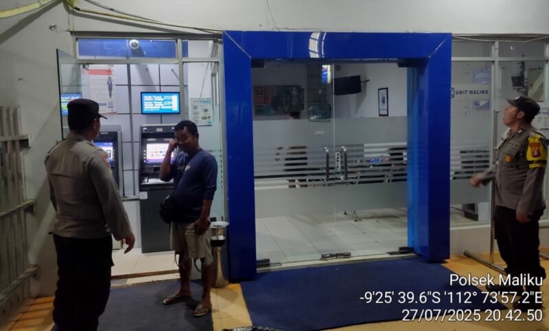 Patroli Malam Polsek Maliku Wujudkan Harkamtibmas Kondusif