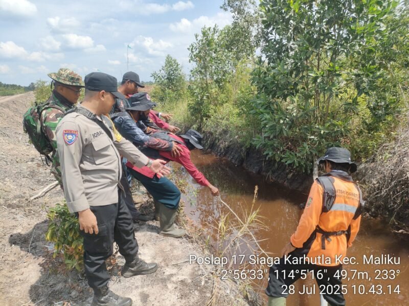 Polsek Maliku Laksanakan Patroli Rutin di Wilayah Rawan Karhutla
