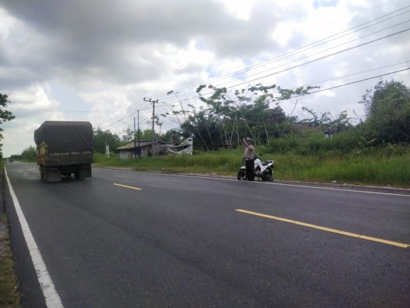 Satlantas Polres Pulang Pisau Patroli Rutin Daerah Rawan Laka Agar Menurunnya Angka Kecelakaan Lalu Lintas