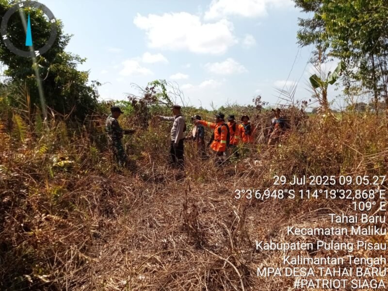 Patroli Terpadu Cegah Karhutla di Wilayah Rawan Karhutla Wilkum Hukum Polsek Maliku