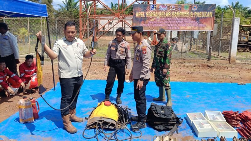 Cegah Karhutla! Polsek Kahayan Kuala dan PT. KLS Kompak Gelar Apel Siaga dan Simulasi Pemadaman