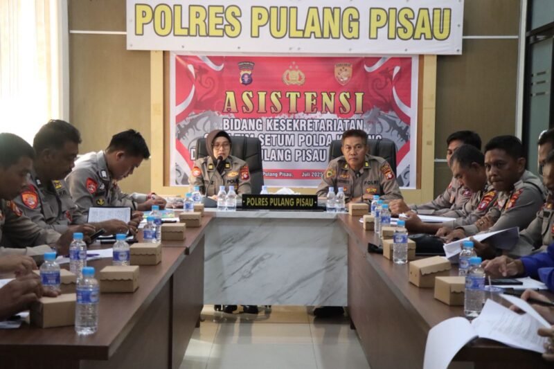 Polres Pulpis Terima Asistensi Sekretariatan dari Setum Polda Kalteng, Fokus pada Pembenahan Administrasi
