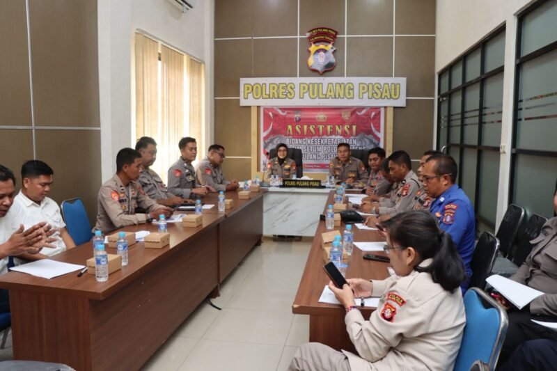 Setum Polda Kalteng Gelar Asistensi Sekretariatan di Polres Pulpis, Dorong Tertib Administrasi