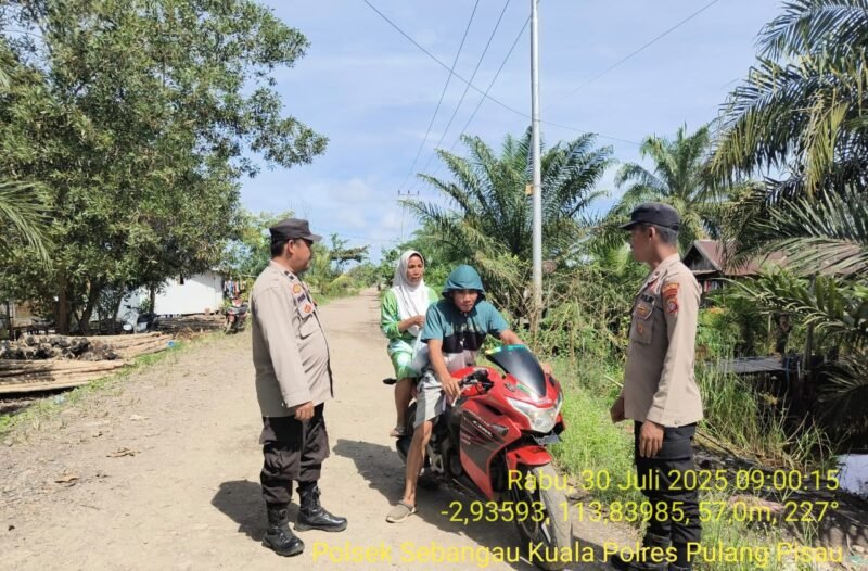 Pagi hari Polsek sebangau kuala gencarkan giat KRYD