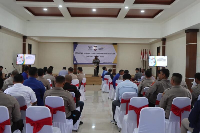 Perkuat Pemahaman Hak dan Layanan, Polres Pulang Pisau Hadirkan Sosialisasi Asabri dan Mandiri Taspen