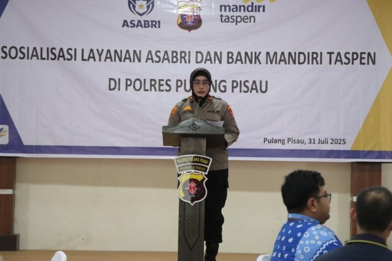 Tingkatkan Literasi Layanan Keuangan, Polres Pulang Pisau Hadirkan Sosialisasi Asabri dan Mandiri Taspen