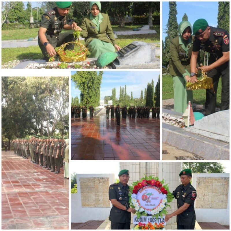 Dandim 1009/Tanah Laut Pimpin Ziarah Rombongan HUT Ke-68 Kodam VI/Mulawarman