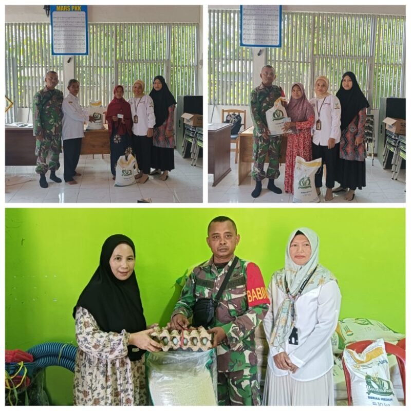 Sinergi Babinsa dan Aparat Desa, Pastikan Bantuan Beras Tepat Sasaran di Muara Uya