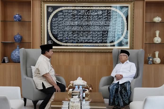 Presiden Prabowo Sambangi Kediaman K.H. Ma’ruf Amin: Silaturahmi Penuh Keakraban
