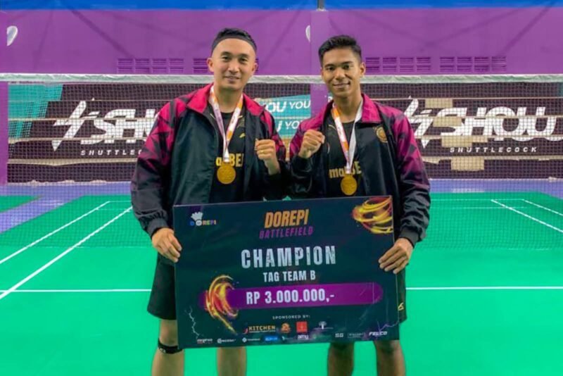 Prajurit Yonif 3 Marinir Raih Medali Emas, Pada Dorepi Battlefield Badminton Tournament Tahun 2025