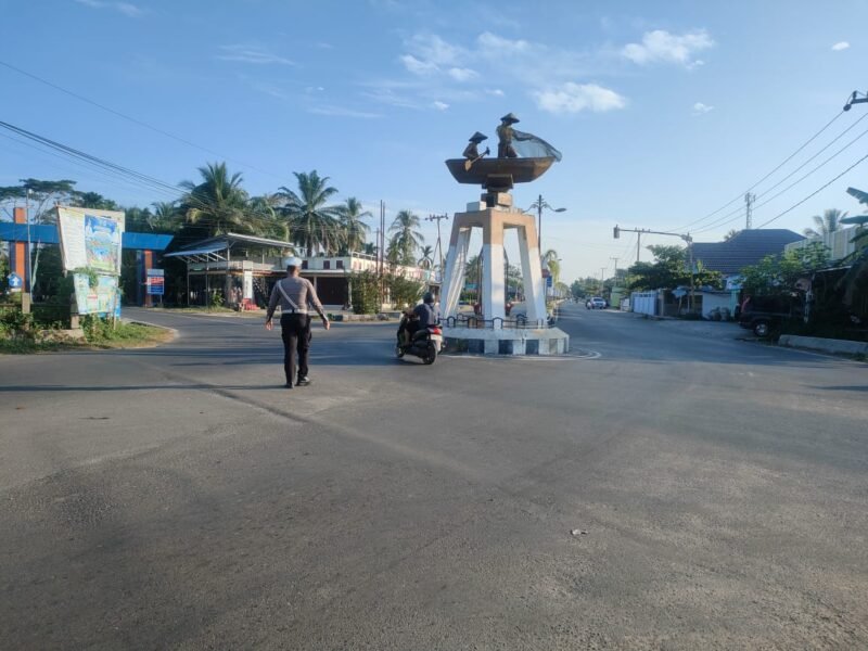 Personel Satlantas Polres Pulang Pisau Laksanakan Pengaturan Pagi