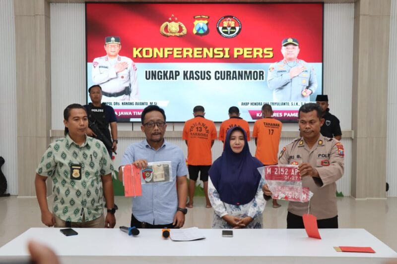 Meresahkan Masyarakat, Polisi Amankan 5 Pelaku Curanmor, 1 Pelaku Diberi Hadiah Timah Panas
