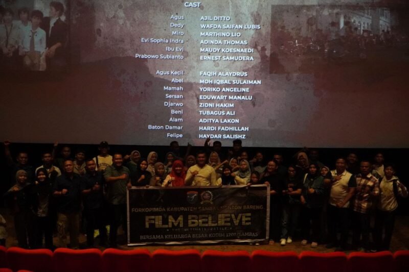 Dandim 1208/Sambas Ajak KBT Dan Warga Binaan Nonton Bareng Film Believe