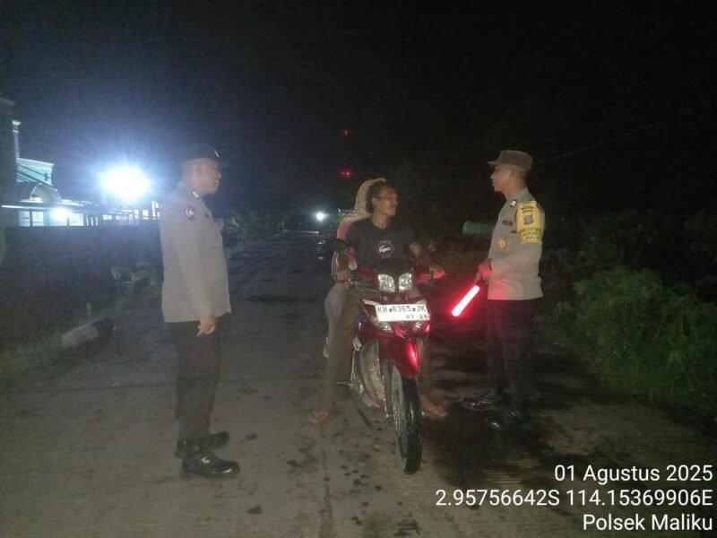 Kegiatan Rutin Yang ditingkatkan (KRYD) di Wilkum Polsek Maliku