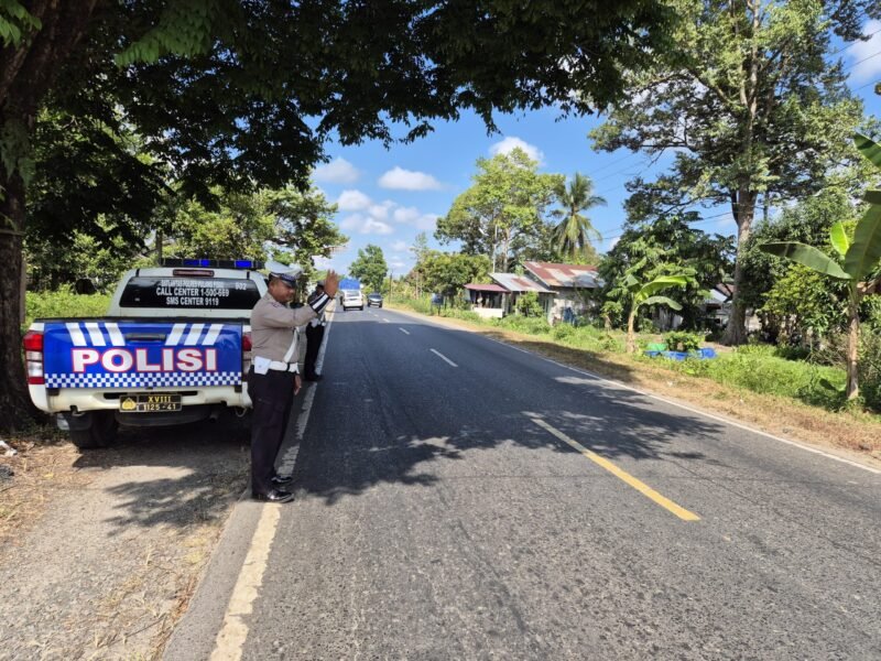 Satlantas Polres Pulang Pisau Patroli Rutin Daerah Rawan Laka Agar Menurunnya Angka Kecelakaan Lalu Lintas