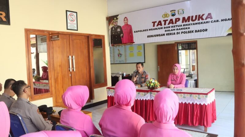 Tinjau Polsek Bagor, Kapolres Nganjuk Dorong Profesionalisme dan Lingkungan Kerja Bersih