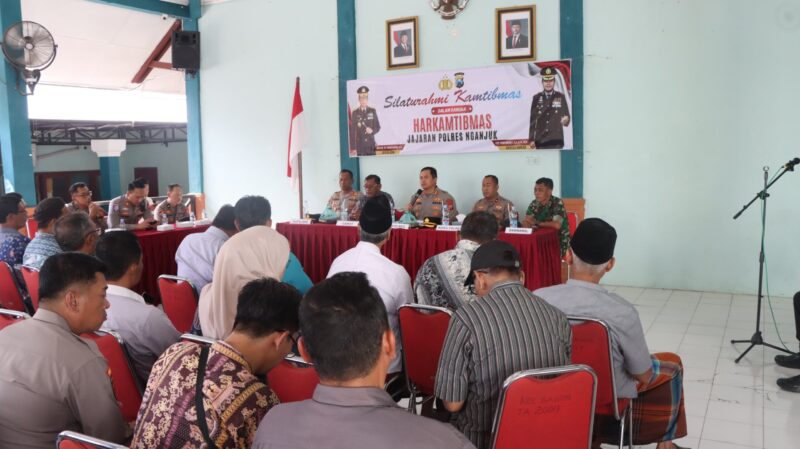 Silaturahmi Kamtibmas, Kapolres Nganjuk Gandeng Forkopimcam Bagor Perkuat Keamanan Wilayah