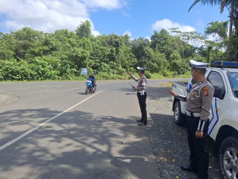 Satlantas Polres Pulang Pisau Patroli Rutin Daerah Rawan Laka Agar Menurunnya Angka Kecelakaan Lalu Lintas