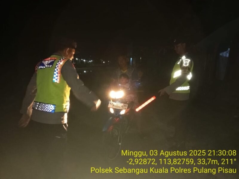 Polsek Sebangau Kuala laksanakan kegiatan KRYD di wilayah kecamatan Sebangau Kuala