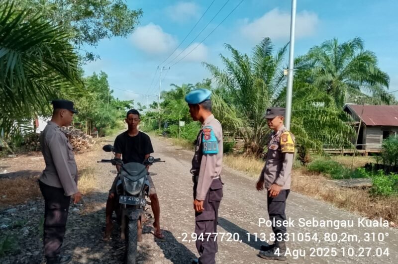 Polsek Sebangau Kuala laksanakan kegiatan KRYD di wilayah kecamatan Sebangau Kuala.