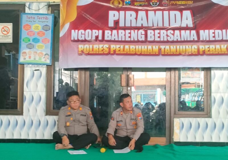 Ngopi Bareng Jurnalis, Polres Pelabuhan Tanjung Perak Eratkan Tali Kemitraan