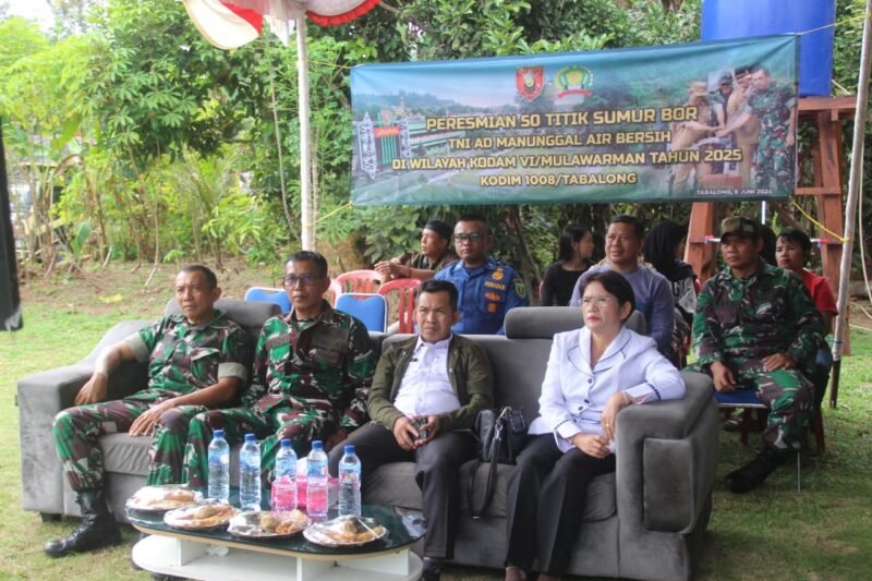 Program TMAB TNI AD, Desa Warukin Resmi Terima Bantuan Sumur Bor dari Kodim 1008/Tabalong