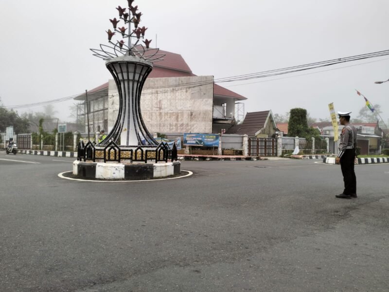 Personel Satlantas Polres Pulang Pisau Laksanakan Pengaturan Pagi