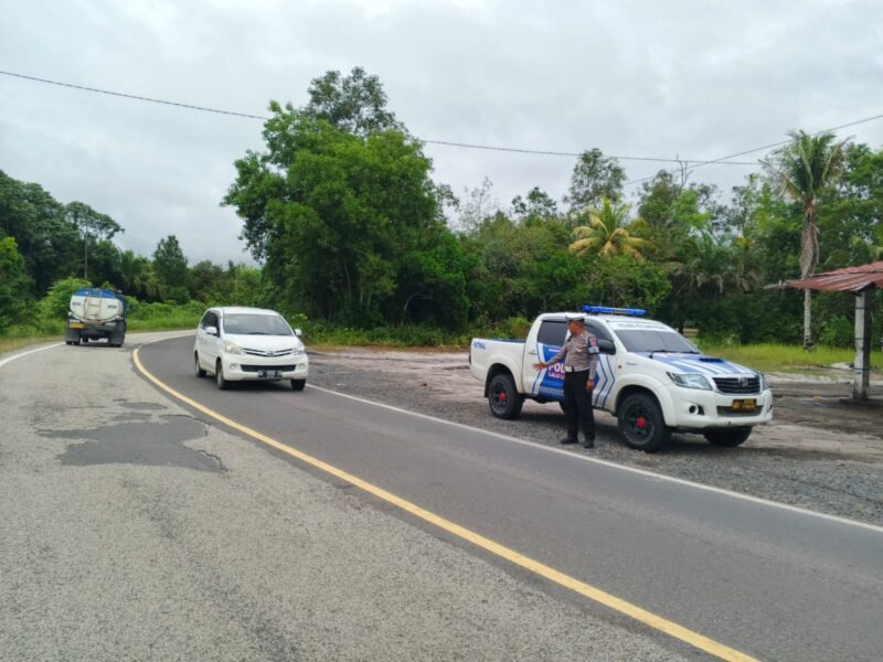 Cegah Kecelakaan, Tim Patroli Satlantas Polres Pulang Pisau Intensifkan Pemantauan Daerah Rawan Laka