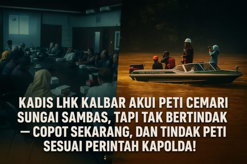 Dipicu Soal PETI, Ketua DPD LSM MAUNG Kalbar Desak Copot Kadis LHK Kalbar Sekarang Juga
