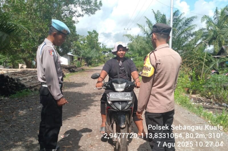 Polsek Sebangau Kuala laksanakan kegiatan KRYD di wilayah kecamatan Sebangau Kuala.