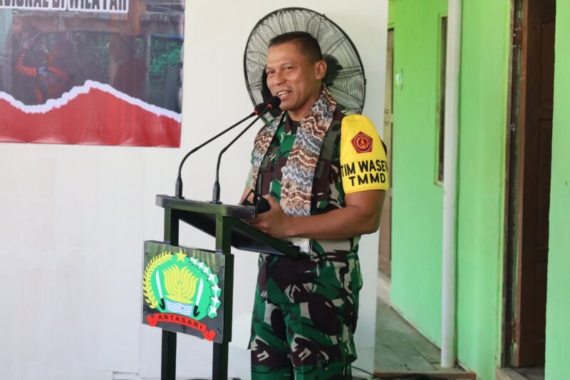 Kunjungan Wasev Mabes TNI di Lokasi TMMD ke 125 Kodim 1007/Banjarmasin