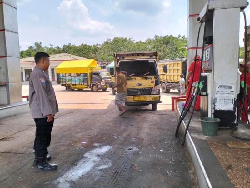 Ciptakan Situasi Yang Kamtibmas Satbinmas Polres Pulang Pisau Melaksanakan Giat Sambang Ke SPBU
