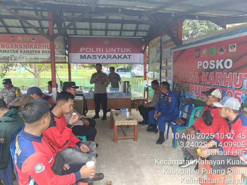 Asistensi Karhutla: Kesiapan Personel dan Sarpras di Kahayan Kuala dan Pandih Batu Diperiksa