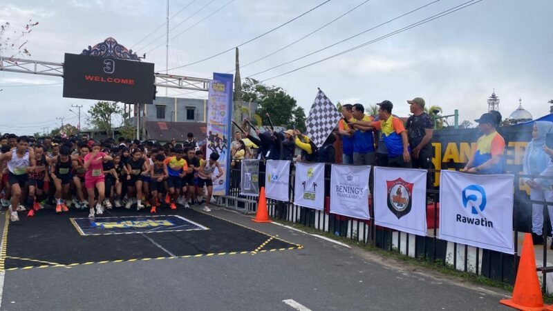 Pulpis RUN 5K Jadi Ajang Kebersamaan, Kapolres Pulang Pisau Ikut Ambil Bagian