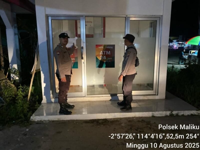 Ciptakan Sit aman Dan Kondusif Personil Polsek Maliku Melaksanakan Patroli Malam